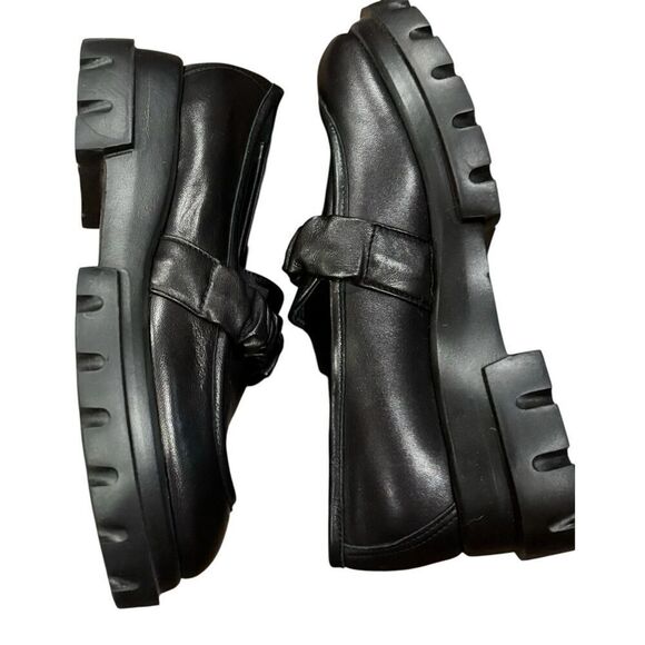AGL Celeste chunky-sole loafers in Black NWOB Size 39 1/2 or US 9 - Picture 8 of 12
